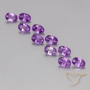 4.16ctw Natürlicher Lilaisch-violett Amethyst, Oval, VVS-VS