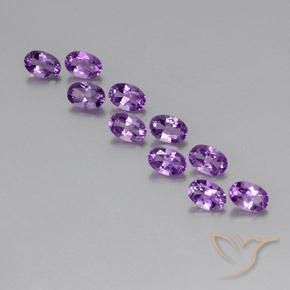 4.09ctw Natürlicher Lilaisch-violett Amethyst, Oval, VVS-VS