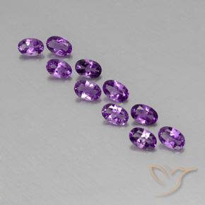 3.72ctw Natürlicher Lilaisch-violett Amethyst, Oval, VVS-VS