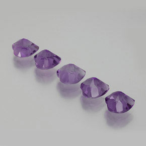 3.63 ct natürliche Tiefviolettes Violett Amethyst-Edelsteine, Herzform, VVS-VS