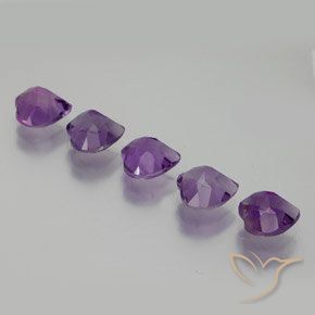 3.64 ct natürliche Mittelviolett Amethyst-Edelsteine, Herz, VVS-VS