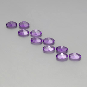 3.91 ct natürliche Tiefviolettes Violett Amethyst-Edelsteine, Oval Schliff, VVS-VS