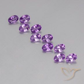 4.28ctw Natürlicher Lilaisch-violett Amethyst, Oval, VVS-VS