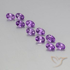 4.15ctw Natürlicher Lilaisch-violett Amethyst, Oval, VVS-VS