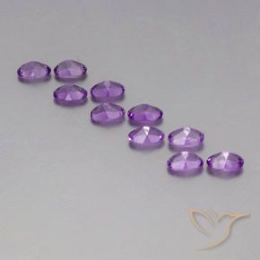 4.11 ct natürliche Mitteldunkles Violettviolett Amethyst-Edelsteine, Oval, VVS-VS