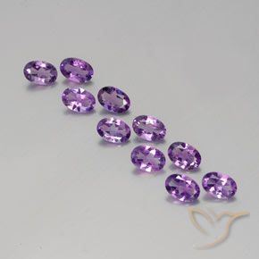 3.64ctw Natürlicher Rosaig-violett Amethyst, Oval, VVS-VS