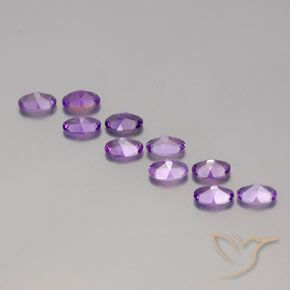 3.64 ct natürliche Rosaig-violett Amethyst-Edelsteine, Oval, VVS-VS