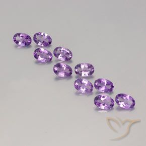 3.67ctw Natürlicher Lilaisch-violett Amethyst, Oval, VVS-VS