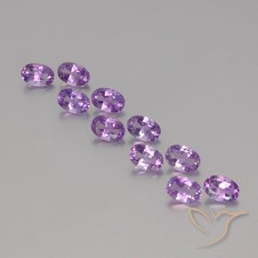 3.87ctw Natürlicher Mittelrosa Violett Amethyst, Oval, VVS-VS
