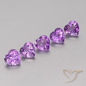 3.60ctw Natürlicher Rosaig-violett Amethyst, Herz, VS