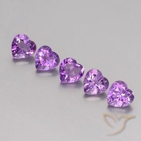 3.60 ct natürliche Rosaig-violett Amethyst-Edelsteine, Herz, VS