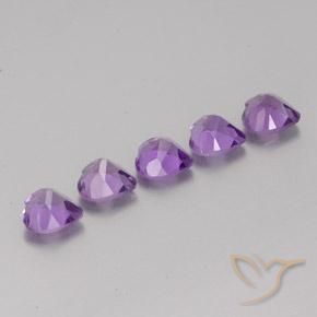 3.60 ct natürliche Rosaig-violett Amethyst-Edelsteine, Herz, VS