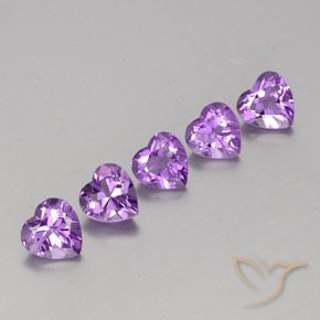 3.63ctw Natürlicher tiefrosa-violett Amethyst, Herz, VS