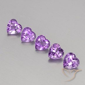 3.63 ct natürliche tiefrosa-violett Amethyst-Edelsteine, Herz, VS