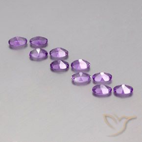 3.91 ct natürliche tiefrosa-violett Amethyst-Edelsteine, Oval, VVS-VS