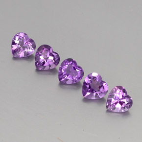  ct natürliche Violet Amethyst-Edelsteine, Herzform, VS