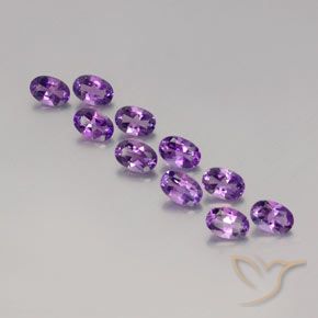 4.11ctw Natürlicher Lilaisch-violett Amethyst, Oval, VVS-VS