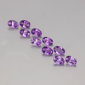 4.06 ct natürliche tiefrosa-violett Amethyst-Edelsteine, Oval Schliff, VVS-VS