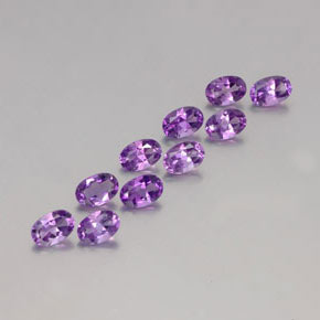 4.06 ct natürliche tiefrosa-violett Amethyst-Edelsteine, Oval Schliff, VVS-VS