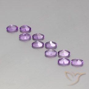 3.99 ct natürliche Tiefviolettes Violett Amethyst-Edelsteine, Oval, VVS-VS