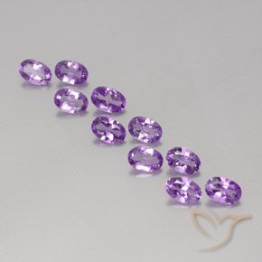3.64ctw Natürlicher Mittelviolettes Violett Amethyst, Oval, VVS-VS