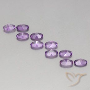 3.79 ct natürliche Mittelviolettes Violett Amethyst-Edelsteine, Oval, VVS-VS