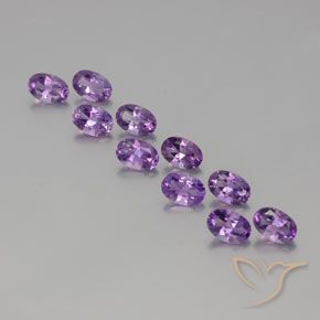 4.05ctw Natürlicher Tiefviolettes Violett Amethyst, Oval, VVS-VS