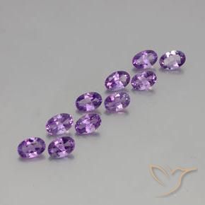 3.75 ct natürliche Mittelviolettes Violett Amethyst-Edelsteine, Oval, VVS-VS
