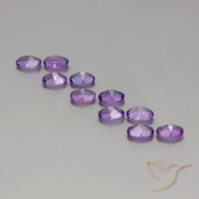 3.75 ct natürliche Mittelviolettes Violett Amethyst-Edelsteine, Oval, VVS-VS