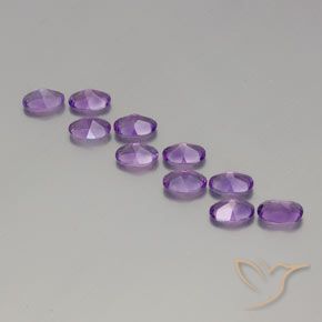 4.05 ct natürliche Rosaig-violett Amethyst-Edelsteine, Oval, VVS-VS
