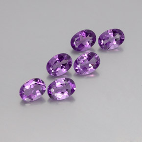 4,16 ct natürliche Rosaviolett Amethyst-Edelsteine, Oval Schliff, VVS-VS