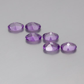 4,16 ct natürliche Rosaviolett Amethyst-Edelsteine, Oval Schliff, VVS-VS