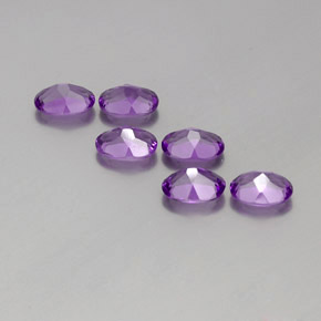 4,21 ct natürliche Tief rosaviolett Amethyst-Edelsteine, Oval Schliff, VVS-VS