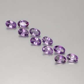 4.11 ct natürliche Tiefes Magenta Amethyst-Edelsteine, Oval Schliff, VVS-VS