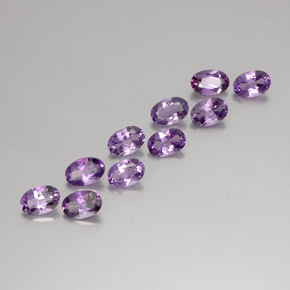 4.11 ct natürliche Tiefes Magenta Amethyst-Edelsteine, Oval Schliff, VVS-VS