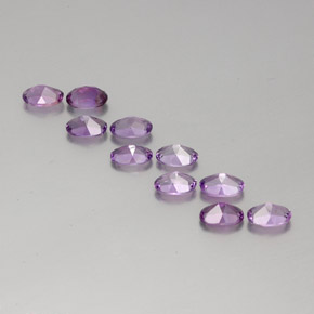 4.11 ct natürliche Tiefes Magenta Amethyst-Edelsteine, Oval Schliff, VVS-VS