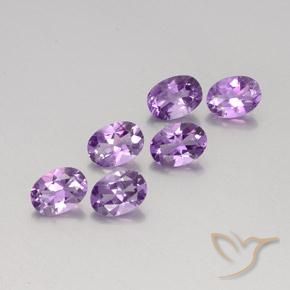 4.29 ct natürliche Mittelviolett Amethyst-Edelsteine, Oval, VVS-VS