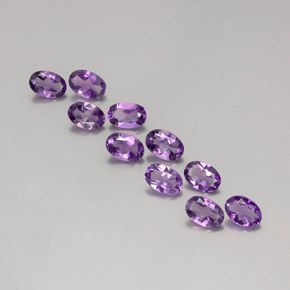 3.63 ct natürliche Violet Amethyst-Edelsteine, Oval Schliff, VVS-VS