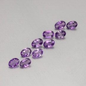 3.63 ct natürliche Violet Amethyst-Edelsteine, Oval Schliff, VVS-VS