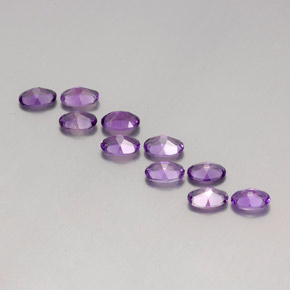 3.63 ct natürliche Violet Amethyst-Edelsteine, Oval Schliff, VVS-VS