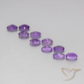 3.70 ct natürliche Lilaisch-violett Amethyst-Edelsteine, Oval, VVS-VS