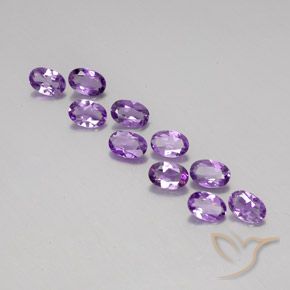 3.62ctw Natürlicher Mitteldunkles Violettviolett Amethyst, Oval, VVS-VS