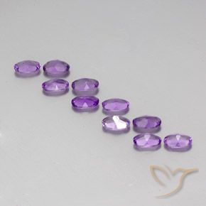 3.62 ct natürliche Mitteldunkles Violettviolett Amethyst-Edelsteine, Oval, VVS-VS