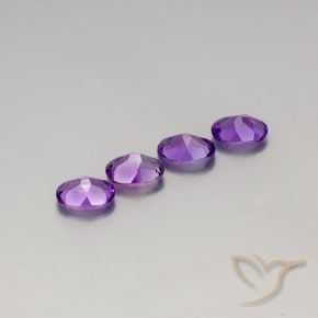 2.82 ct natürliche Lebhaftes rosa Violett Amethyst-Edelsteine, Oval, VVS-VS