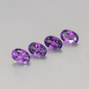  ct natürliche Violett Amethyst-Edelsteine, Oval Schliff, VVS-VS