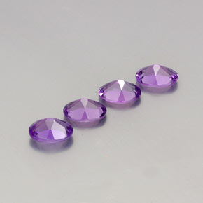 2,85 ct natürliche Mittelviolett Amethyst-Edelsteine, Oval Schliff, VVS-VS