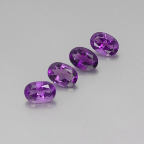  ct natürliche violetter Amethyst-Edelsteine, Oval Schliff, VVS-VS