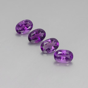  ct natürliche violetter Amethyst-Edelsteine, Oval Schliff, VVS-VS