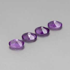  ct natürliche violetter Amethyst-Edelsteine, Oval Schliff, VVS-VS