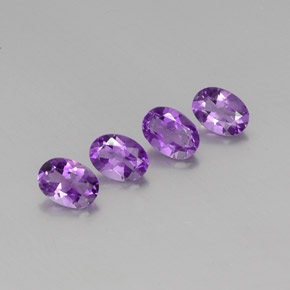 2.78 ct natürliche Mittelrosa Violett Amethyst-Edelsteine, Oval Schliff, VS